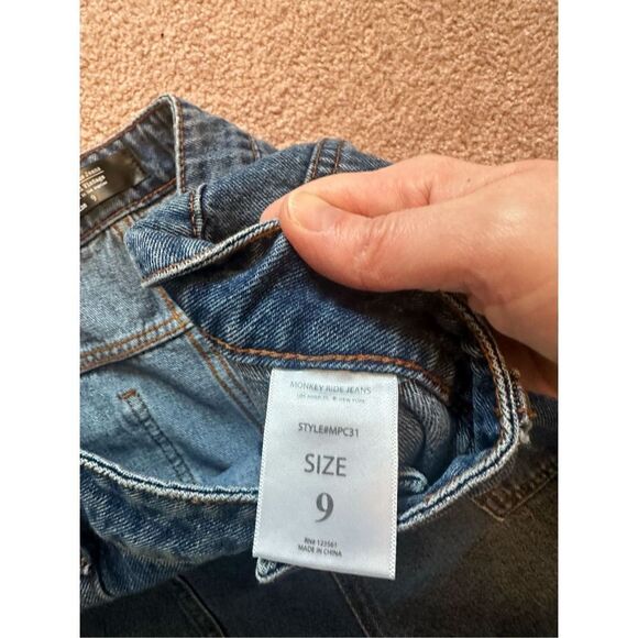 Monkey Ride Original Utility Barrel Mom Vintage Jeans 9 NWOT - Picture 10 of 11